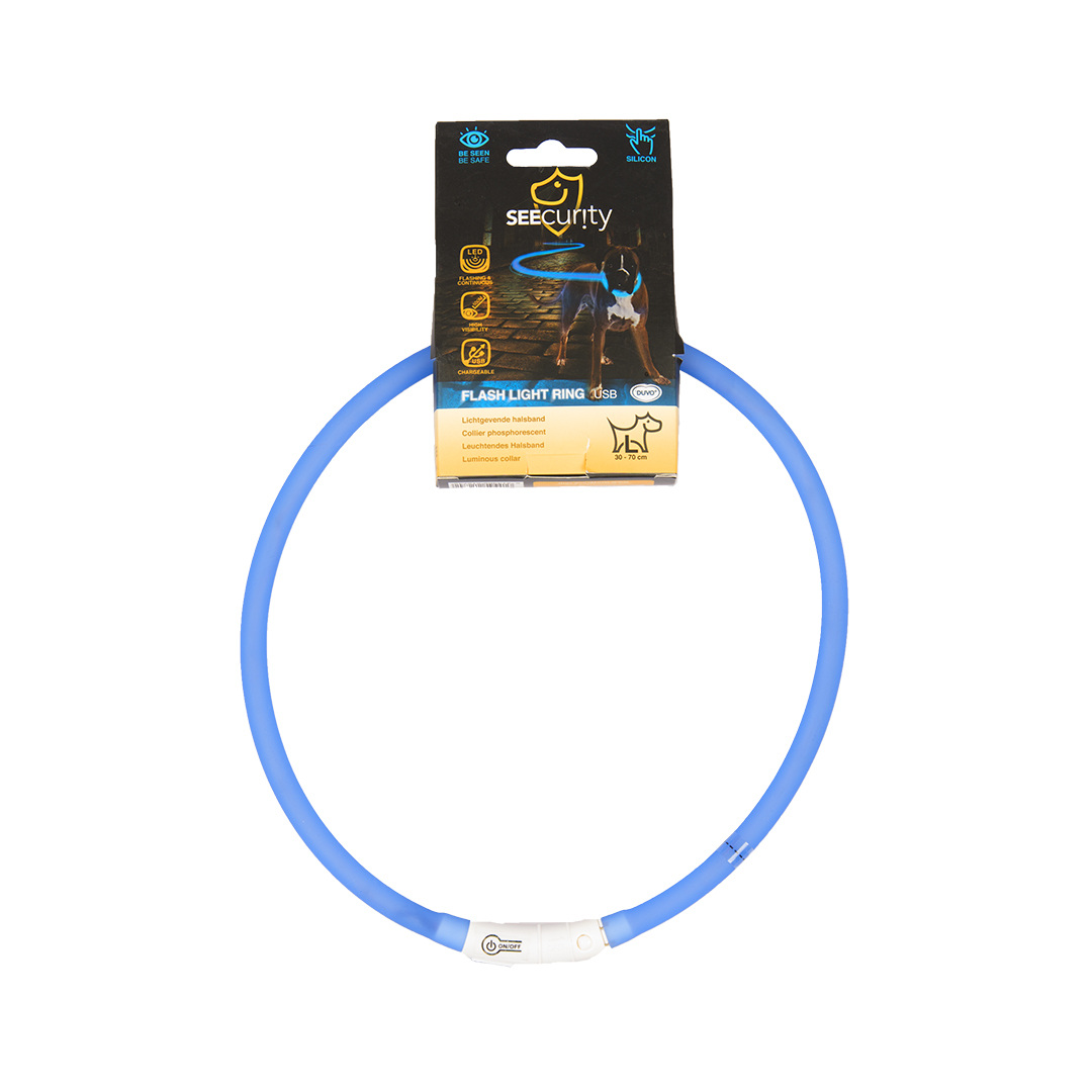 Flash light ring usb silicon blue - Verpakkingsbeeld