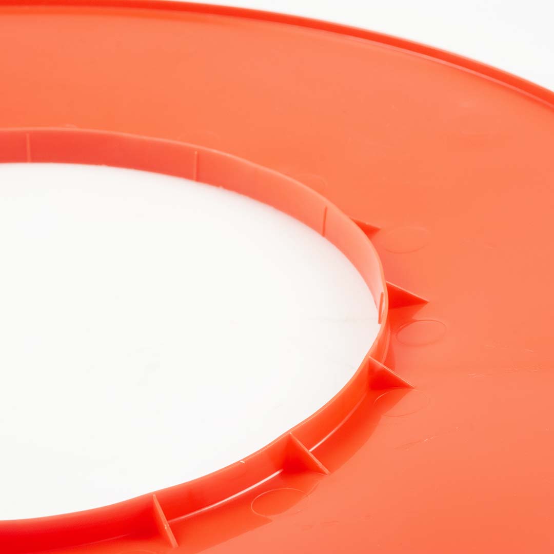 Tapón de rosca plástico Transparente/rojo - Detail 1
