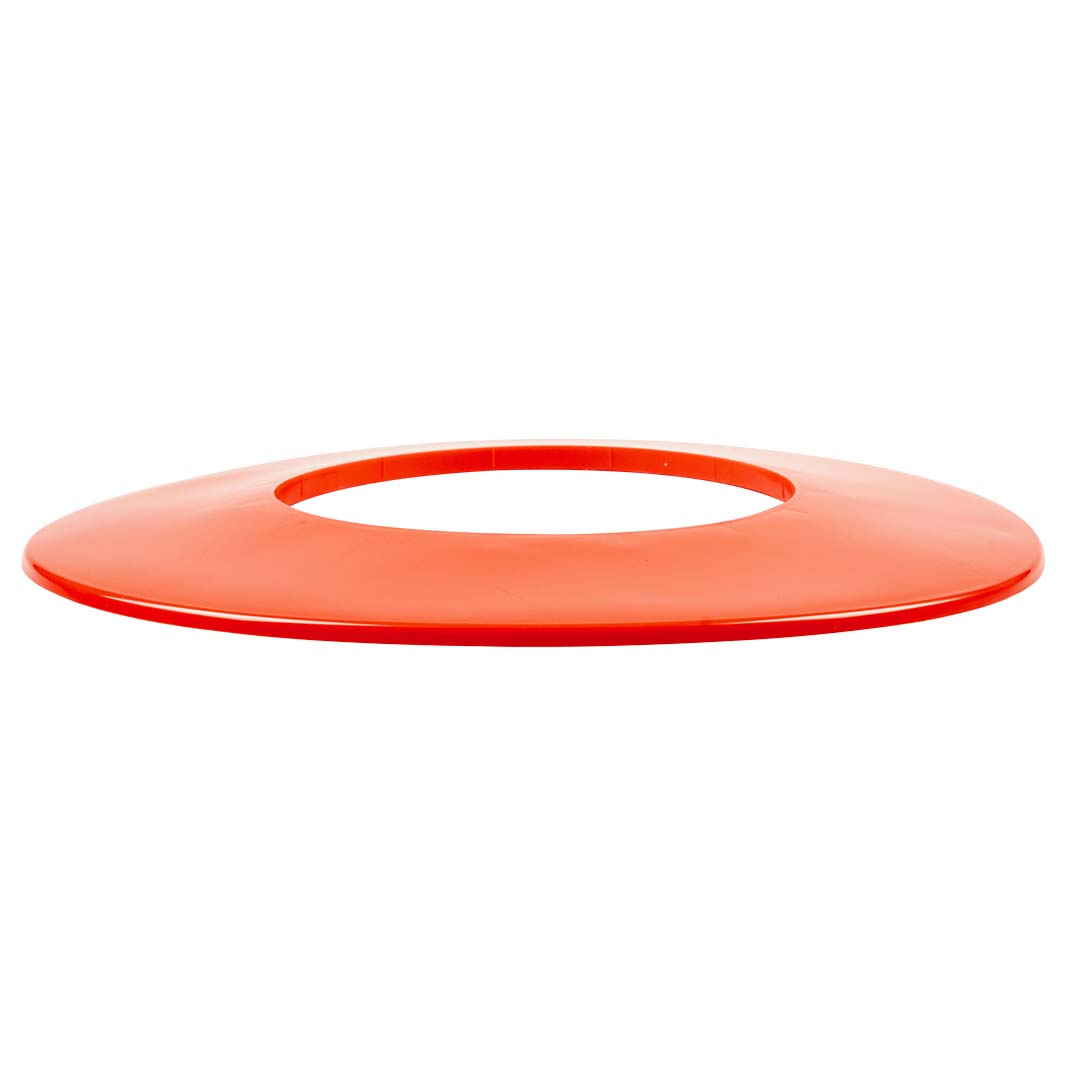 Tapón de rosca plástico Transparente/rojo - Facing