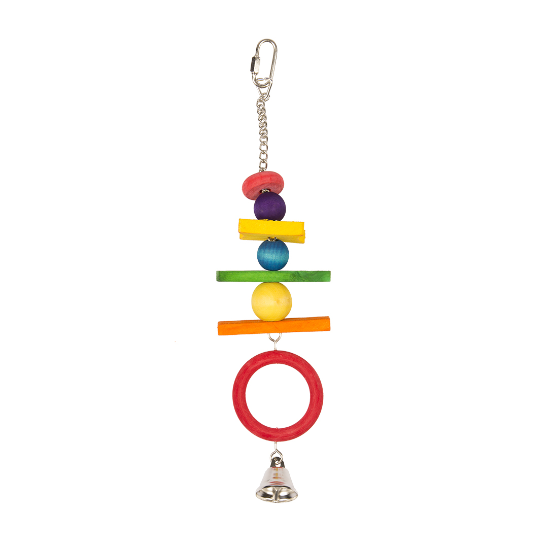 Acrobate with colorful wooden cubes - Product shot