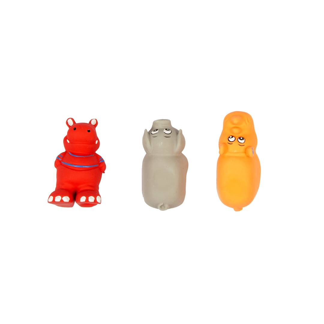 Rubber hippo hot sale dog toy