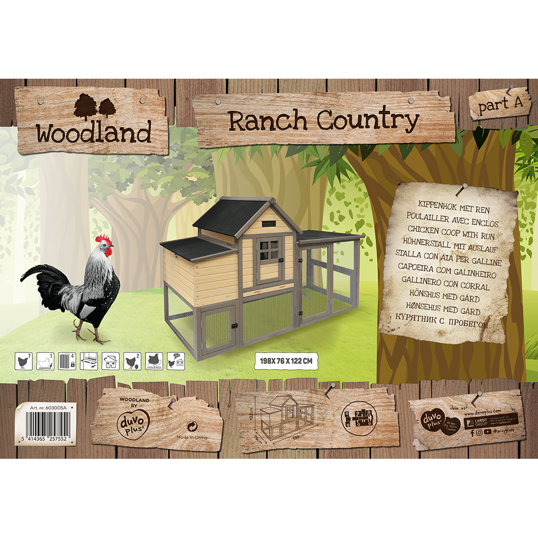 Woodland kippenhok ranch country - Verpakkingsbeeld