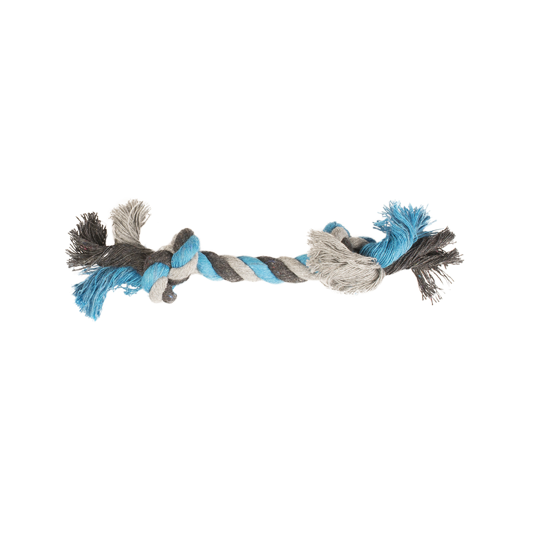Tug toy knotted rope blue - Product shot