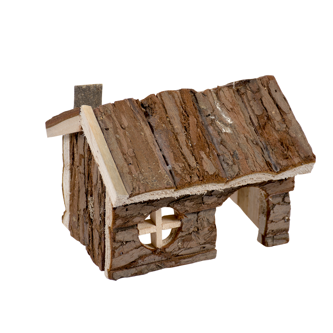 Knaagdieren houten lodge in schors - Product shot