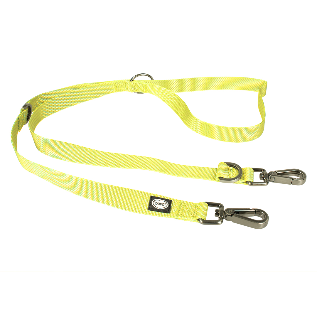 Explor north duo leash nylon neon yellow - Product shot
