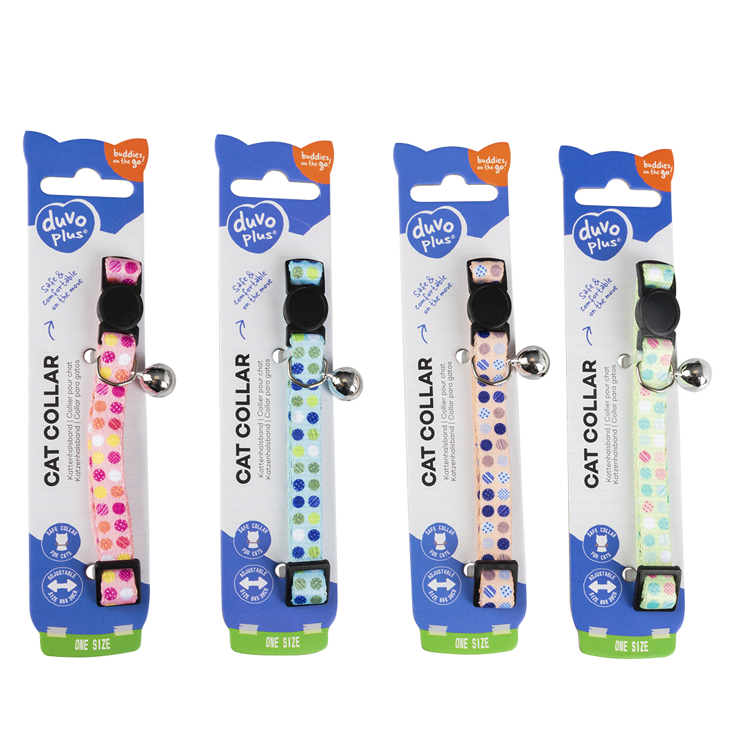 Katzenhalsband candy nylon gemischte farben - Verpakkingsbeeld