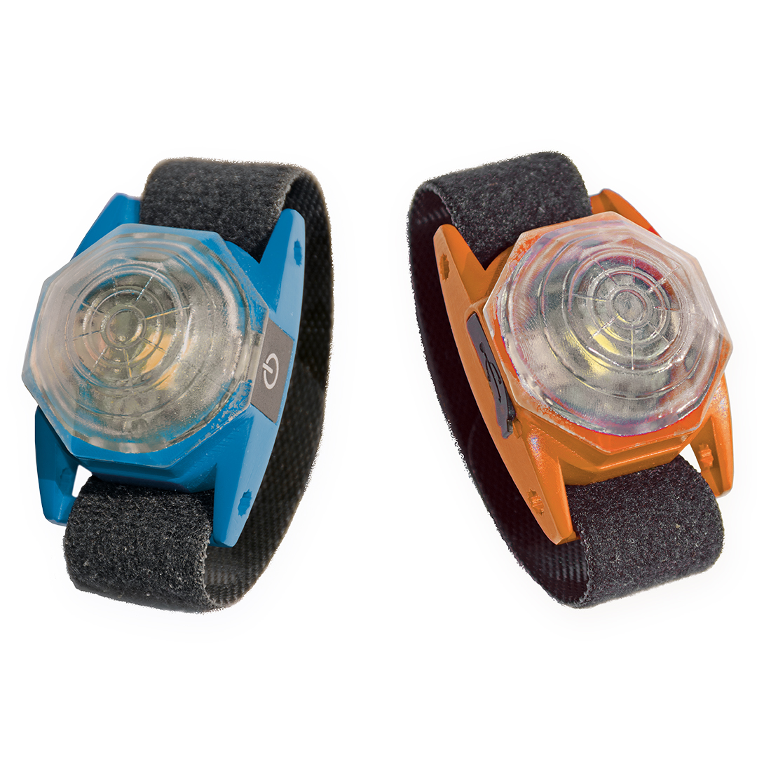 Flashlight octa usb blauw/oranje - Product shot