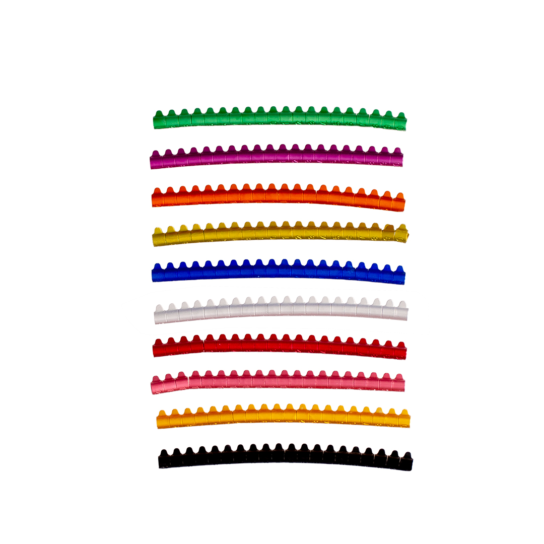 Split rings canary aluminum mixed colors - Product shot