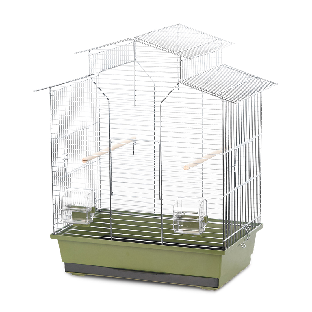 Bird cage natural iza 2 olive green/zinc - Product shot