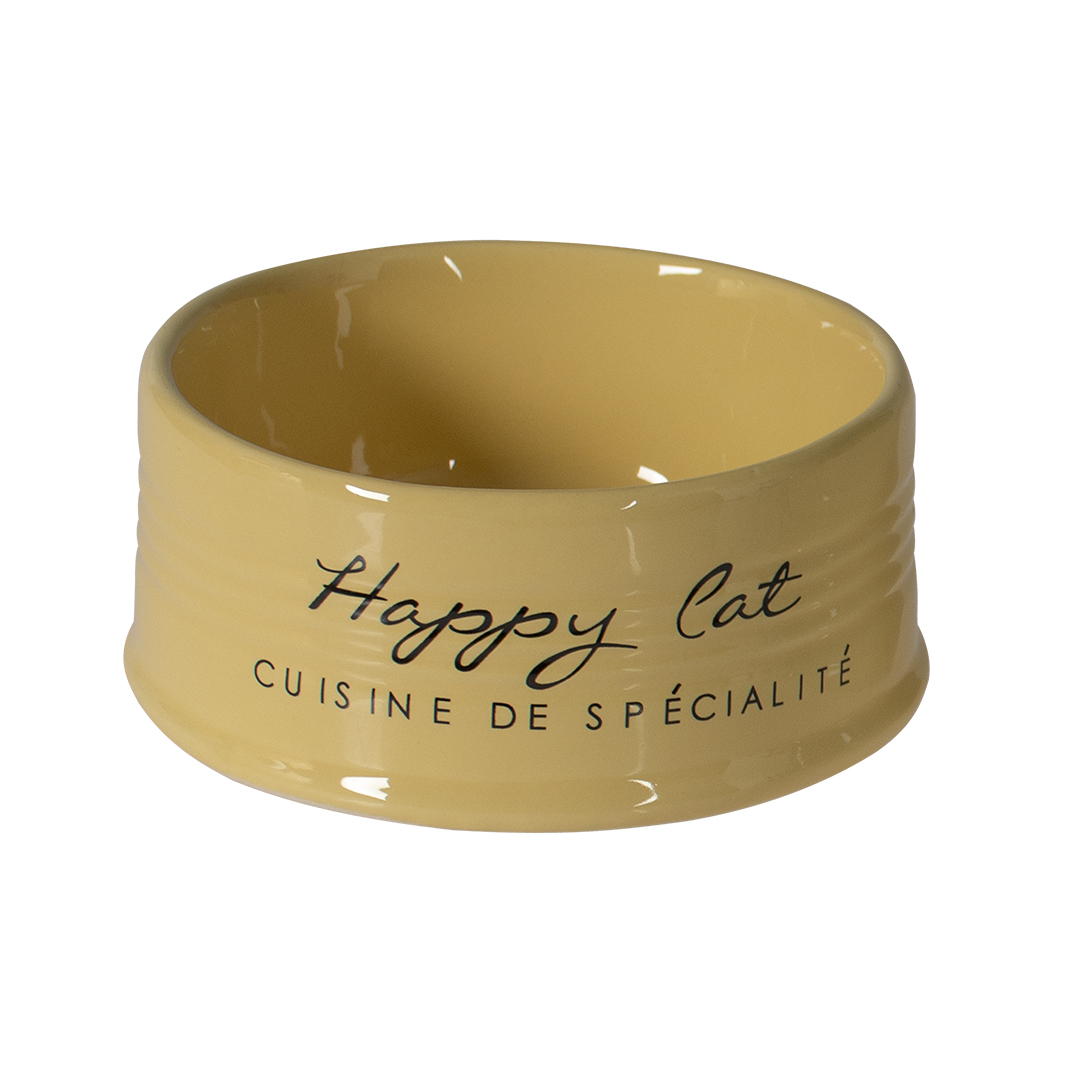 Mangeoire stone happy cat jaune - Product shot