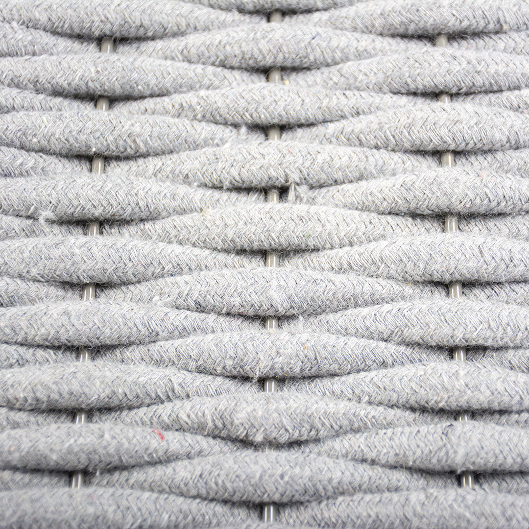 Oyster tipi in cotton rope grey - Detail 3