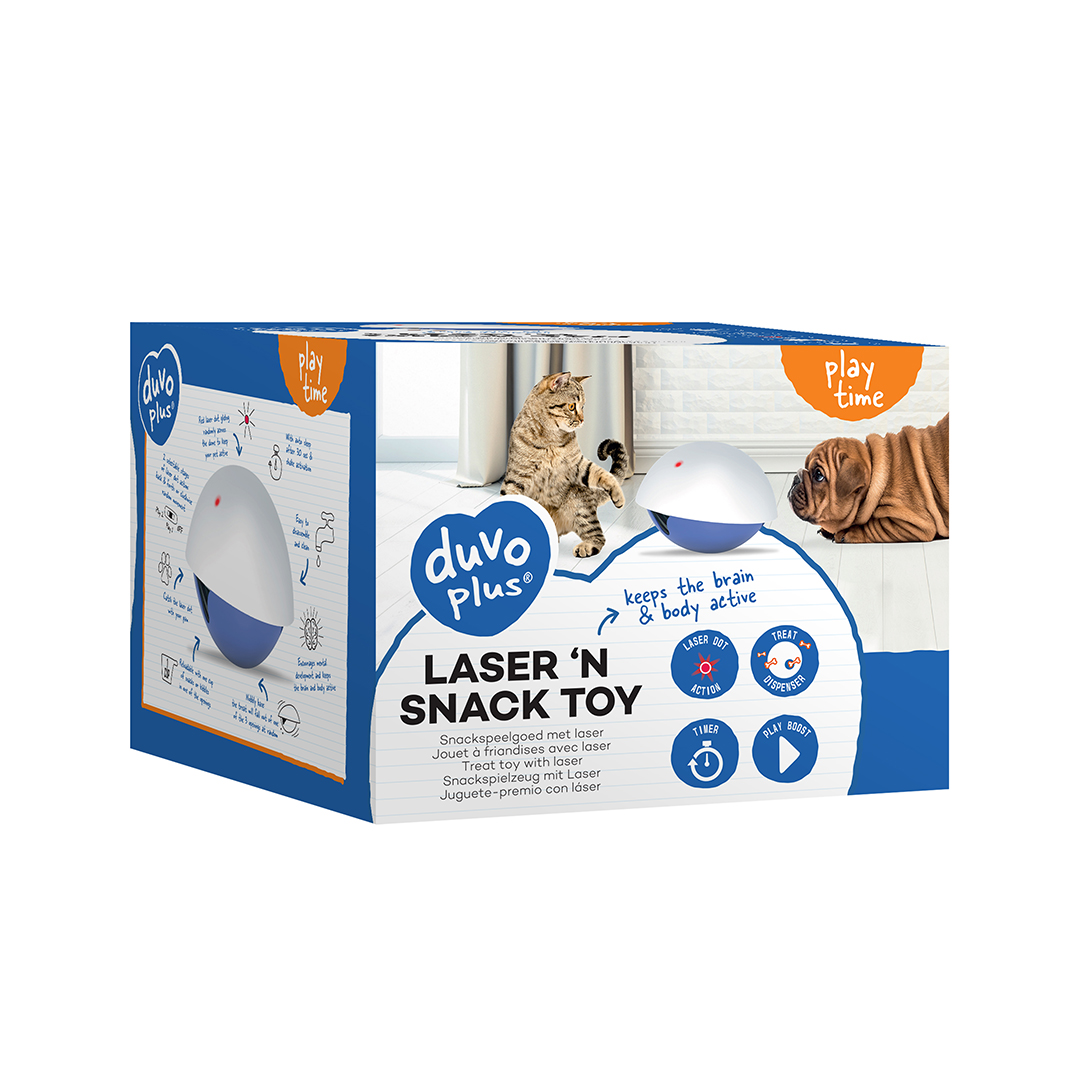 Laser 'n’ snack toy weiss/blau - Verpakkingsbeeld