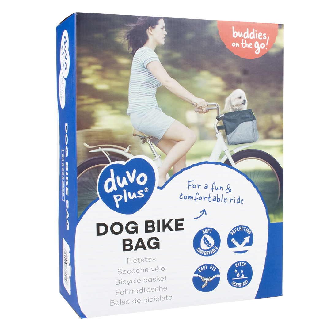 Dog bike bag for handlebar black - Verpakkingsbeeld