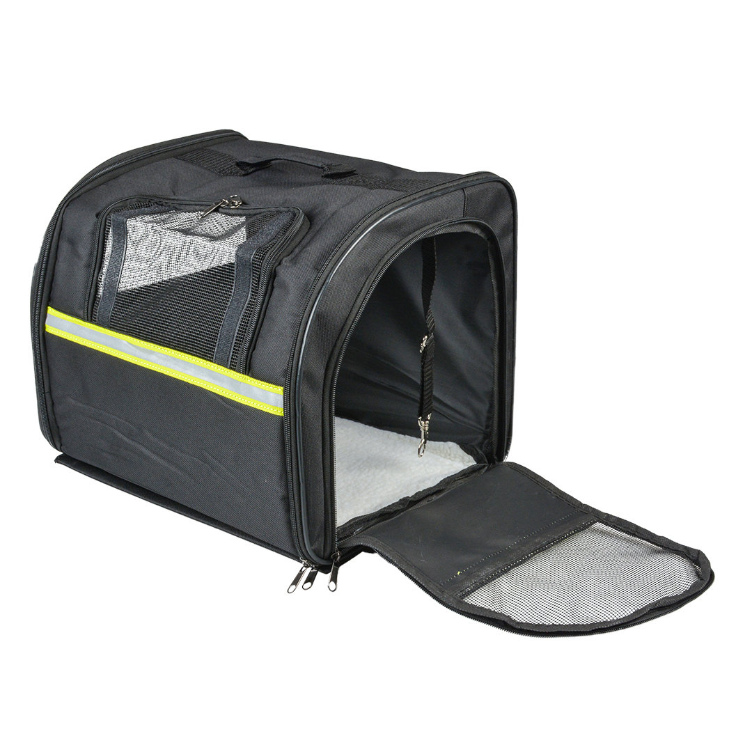 Pet bike bag for carrier black - Detail 2