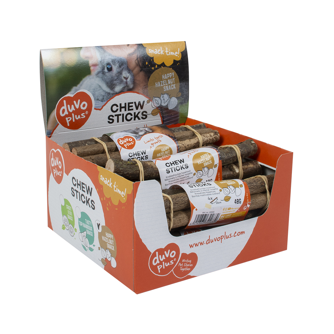 Chew sticks hazelnut - Verpakkingsbeeld