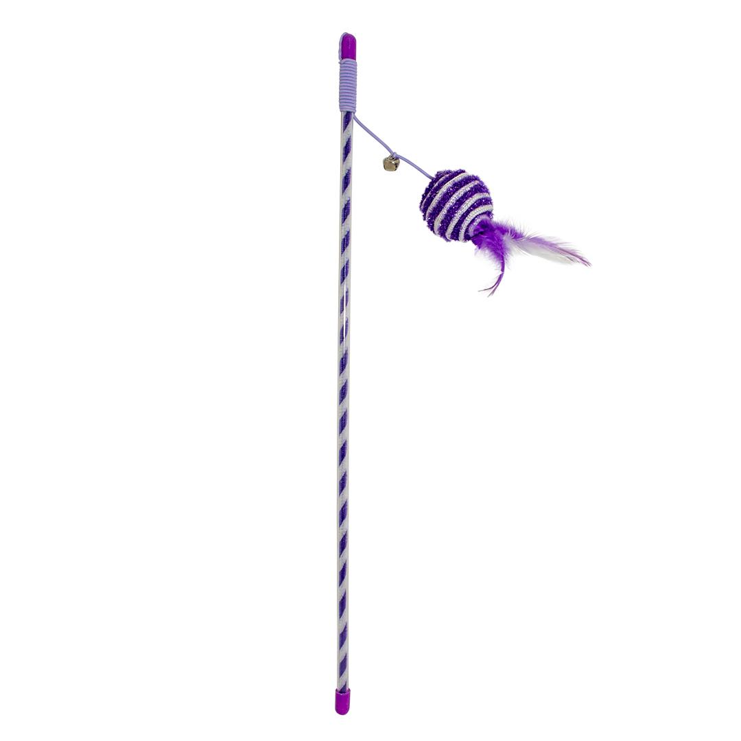 Playing rod catchy glitter ball purple - Product shot