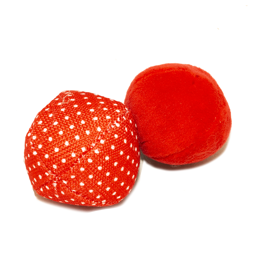 Retro red balls uni & dots red - Product shot