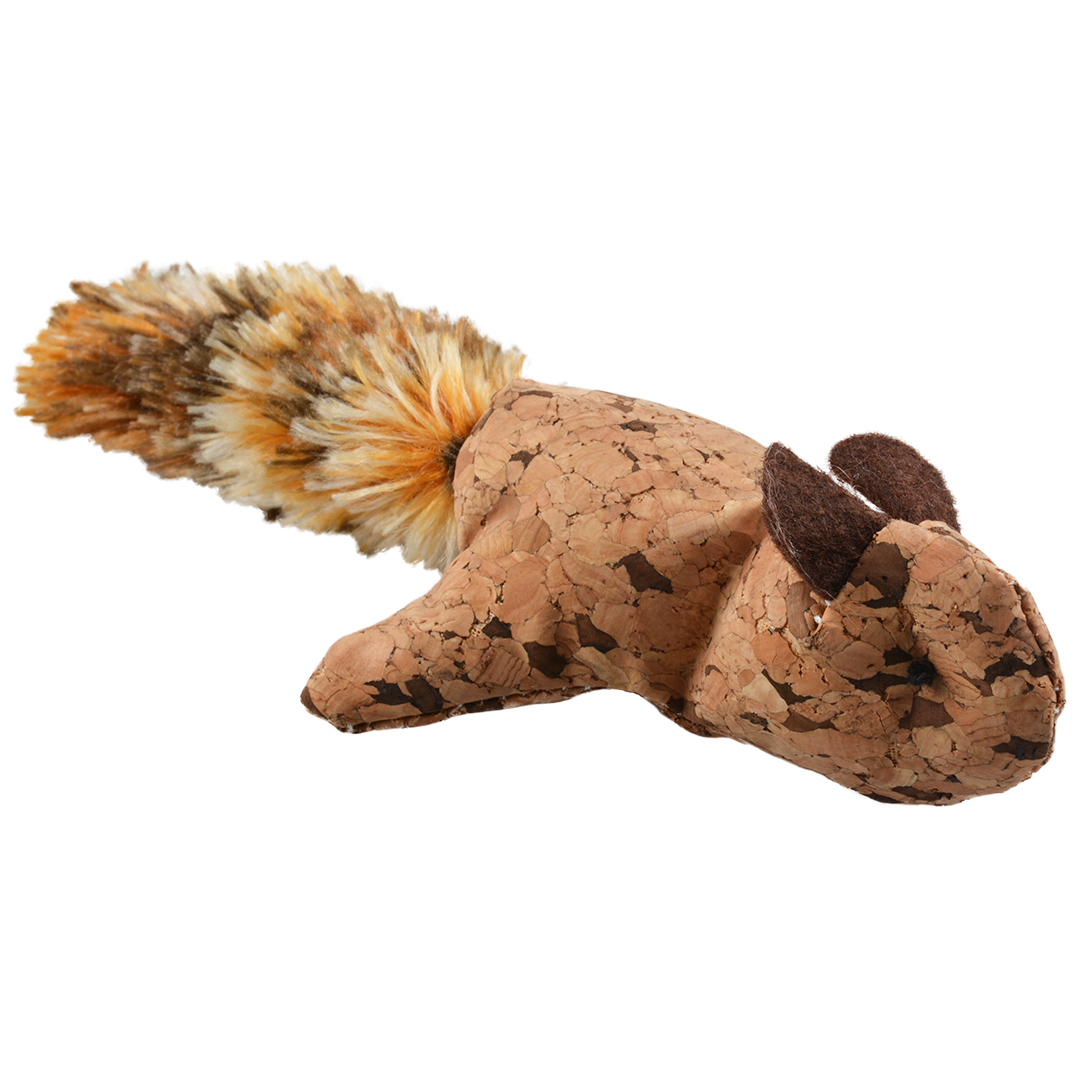 Cork squirrel with big plush tail brown - Product shot