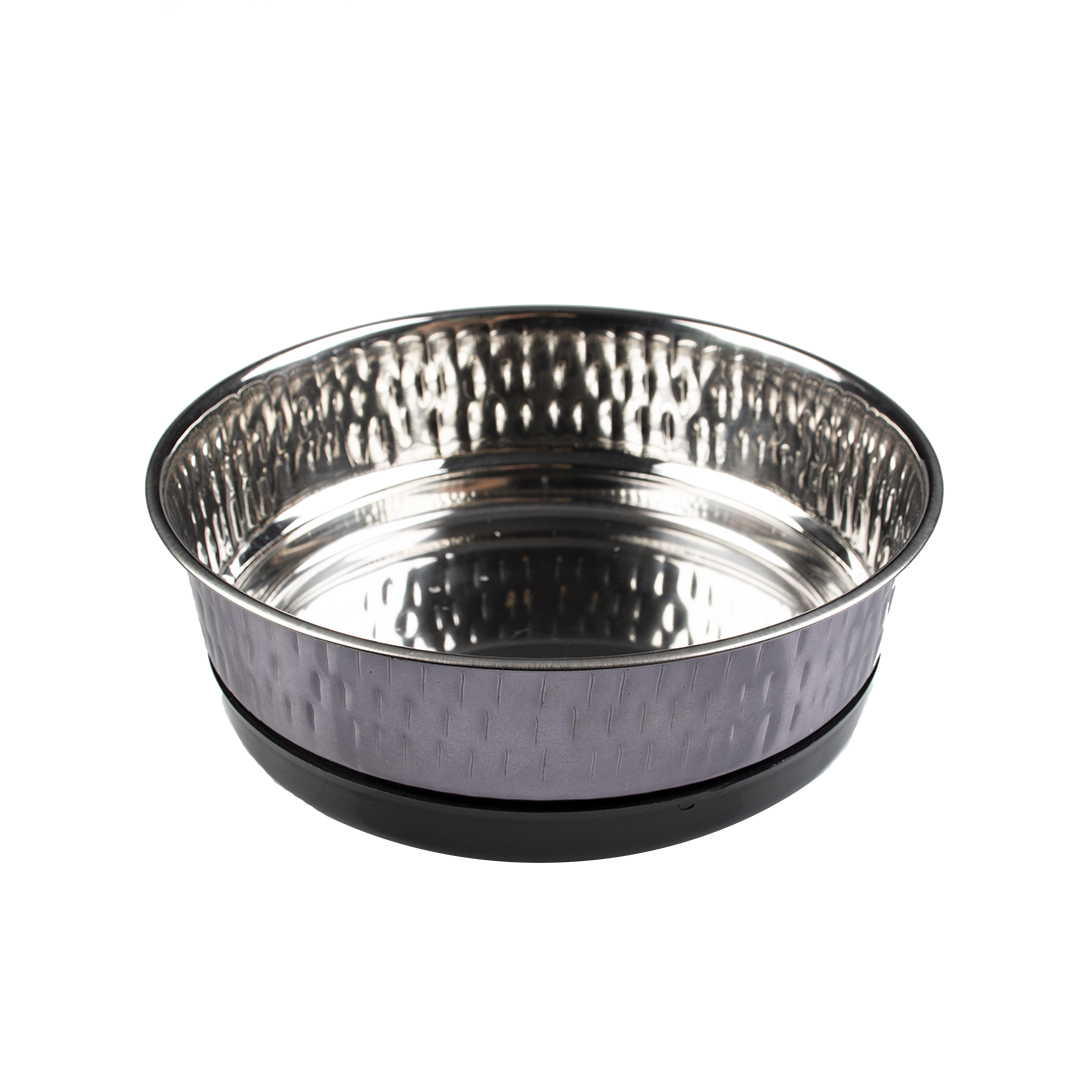 Feeding bowl glossy fix black - <Product shot>