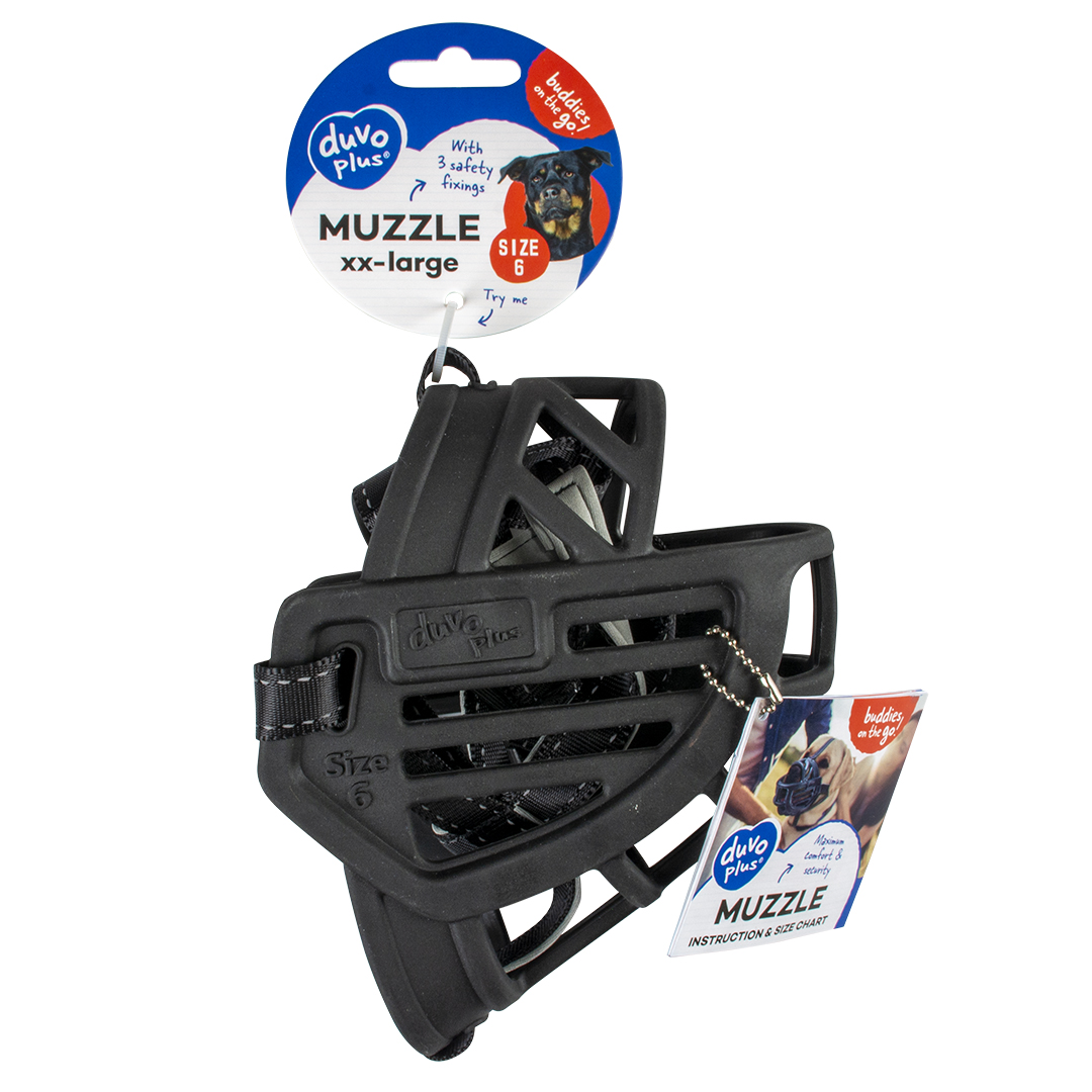 Muzzle rubber x-small black - Verpakkingsbeeld