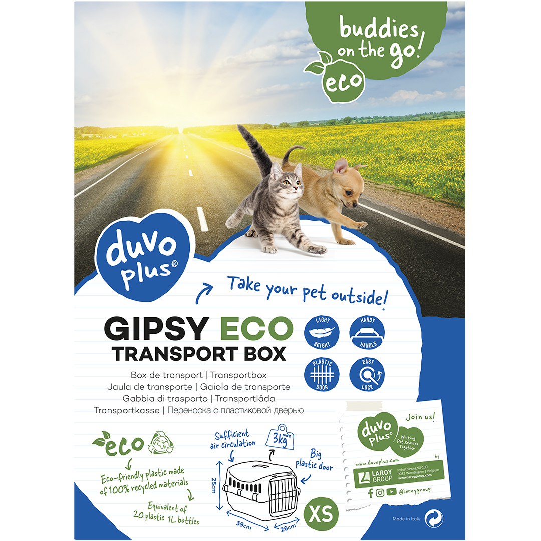Gipsy eco transport box plastic deur gemengde kleuren - Verpakkingsbeeld