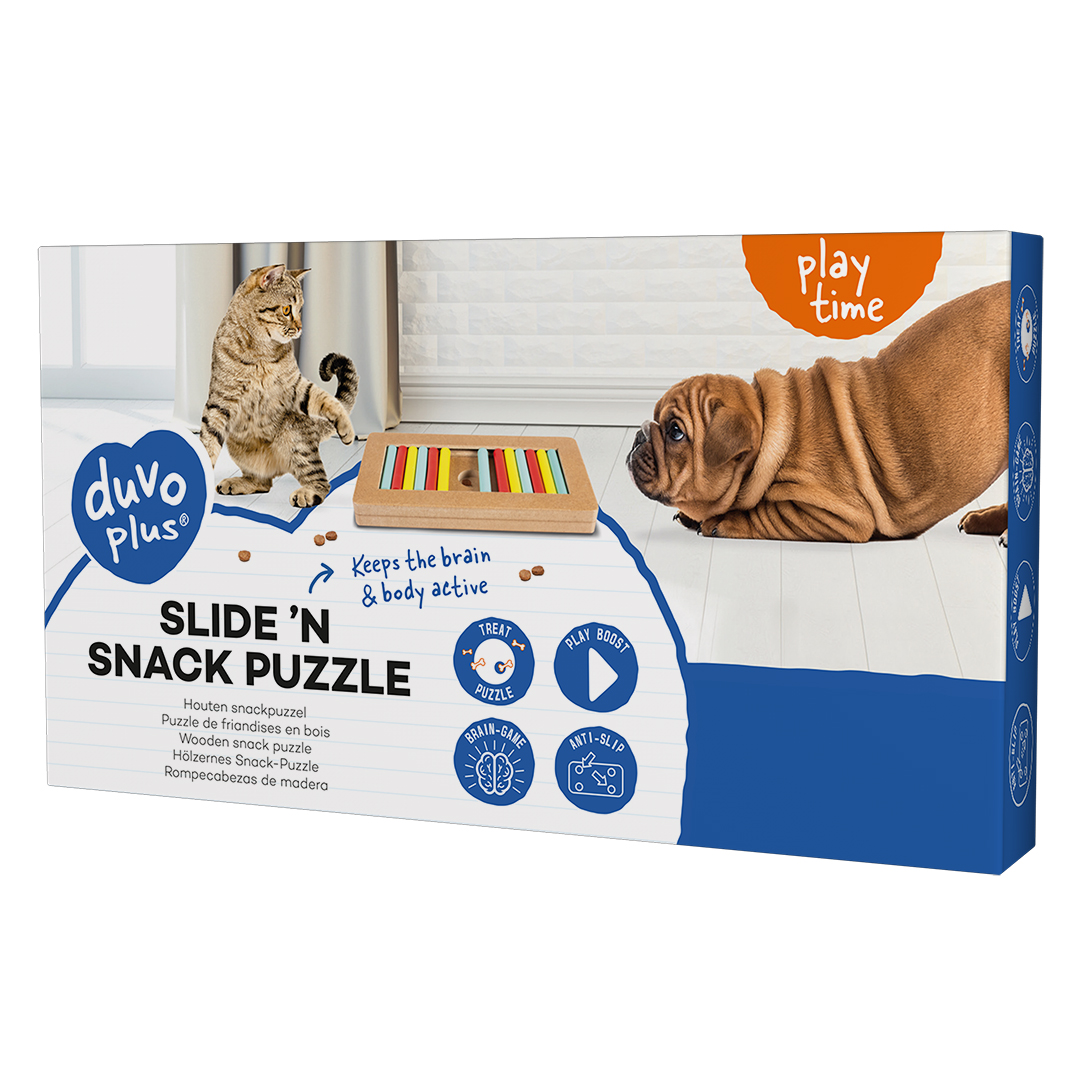 Slide `n snack puzzle - rectangle multicolore - Verpakkingsbeeld
