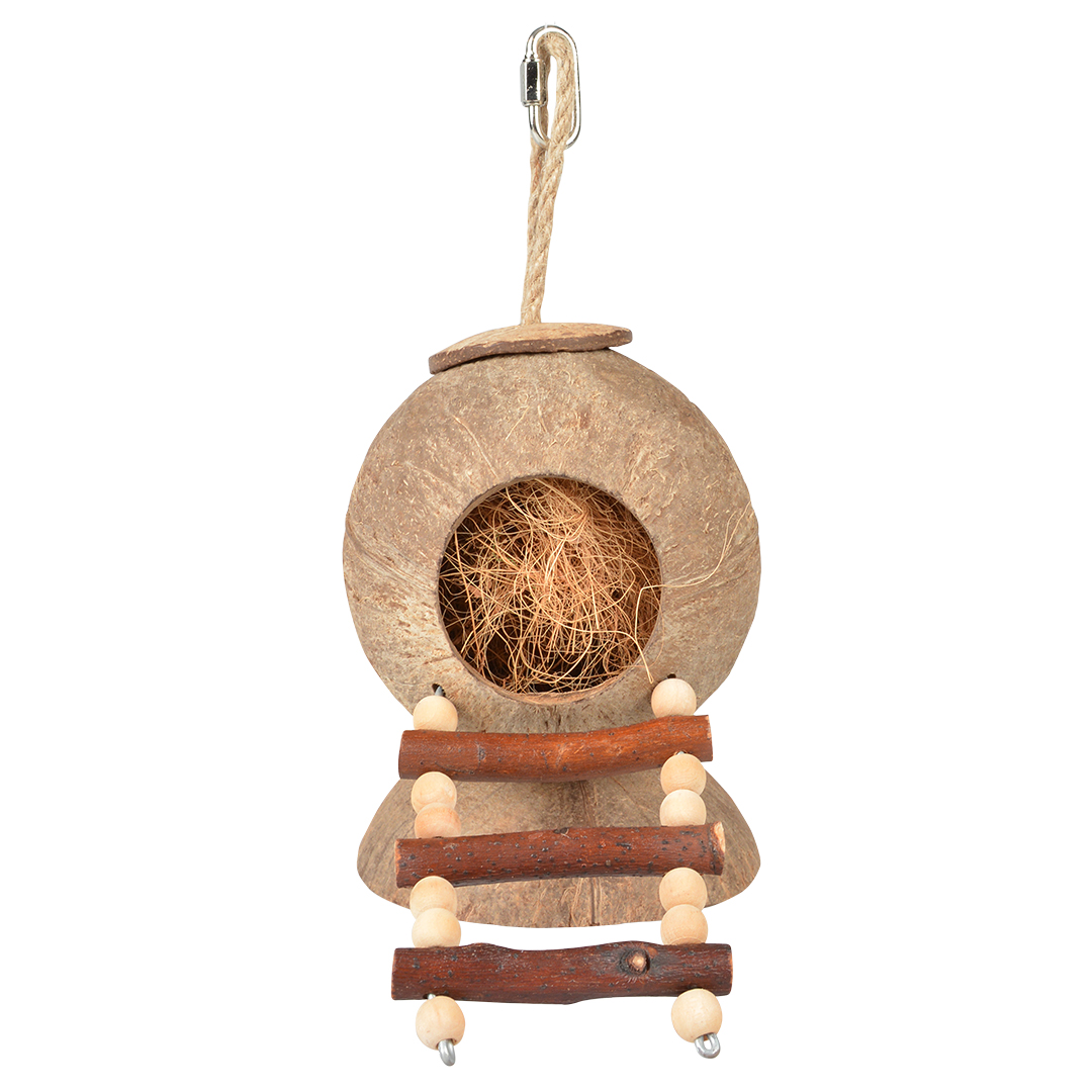 Coconut jungle huis met ladder bruin - Product shot