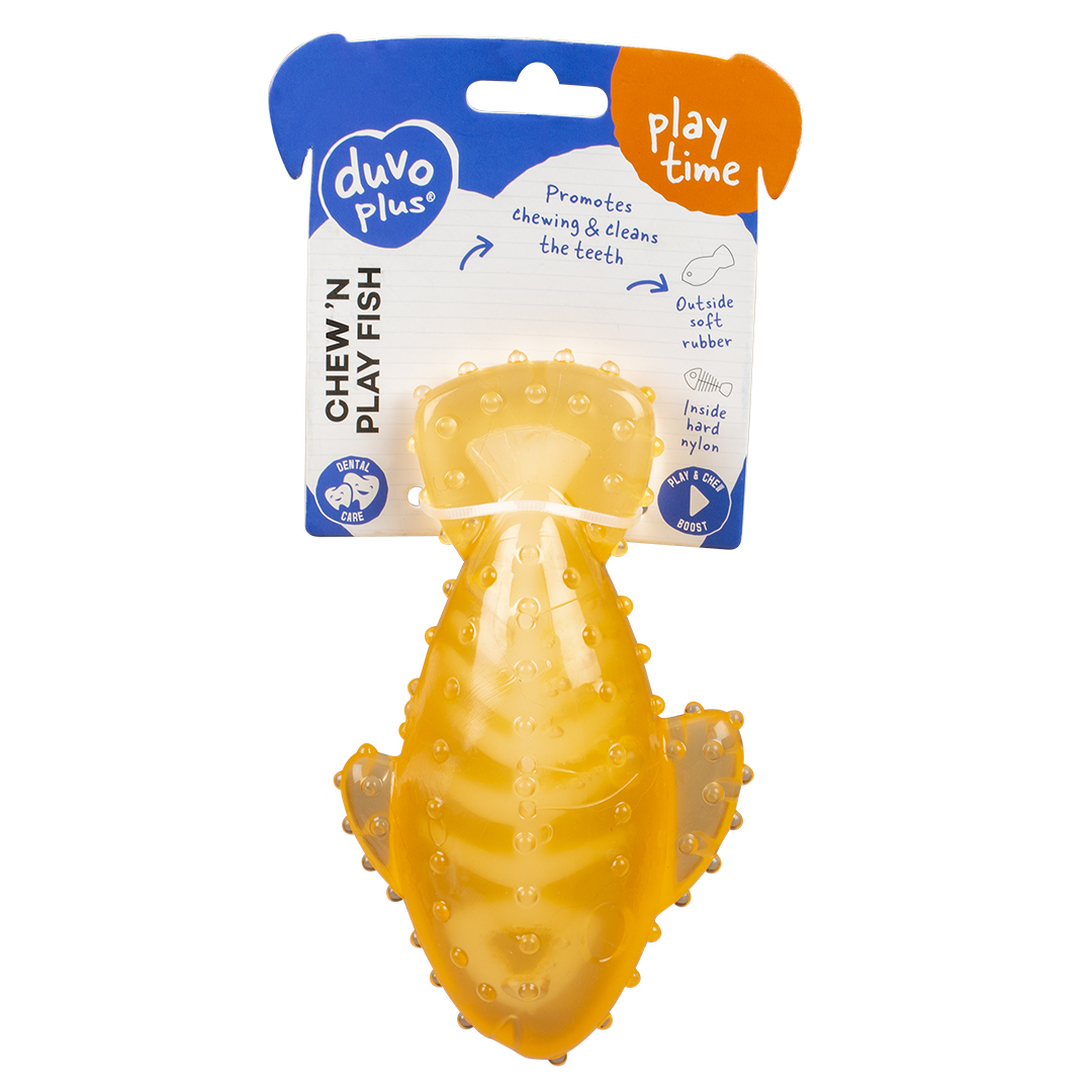 Chew `n play fish orange - Verpakkingsbeeld