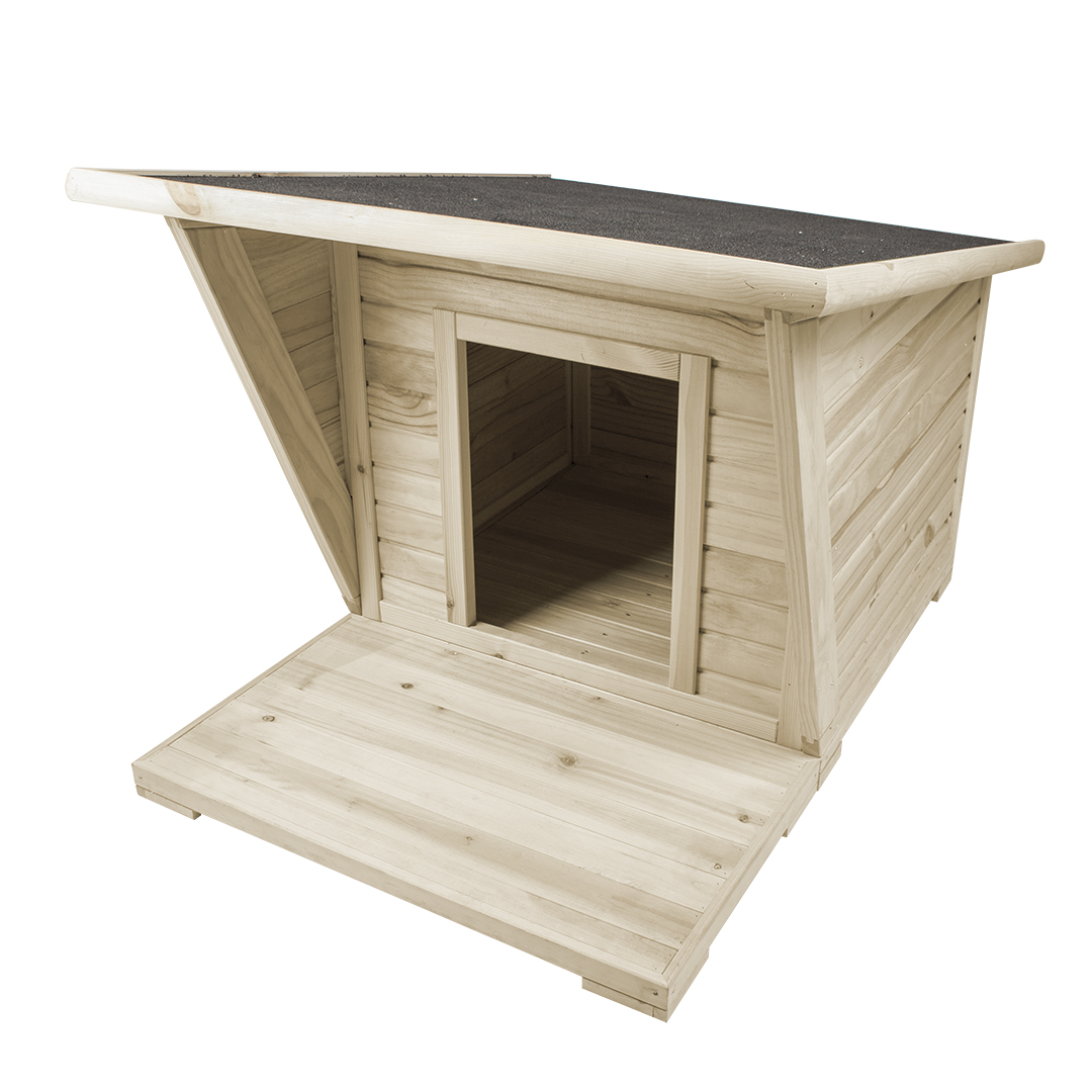 Pinus woodland bungalow kennel brown - Product shot