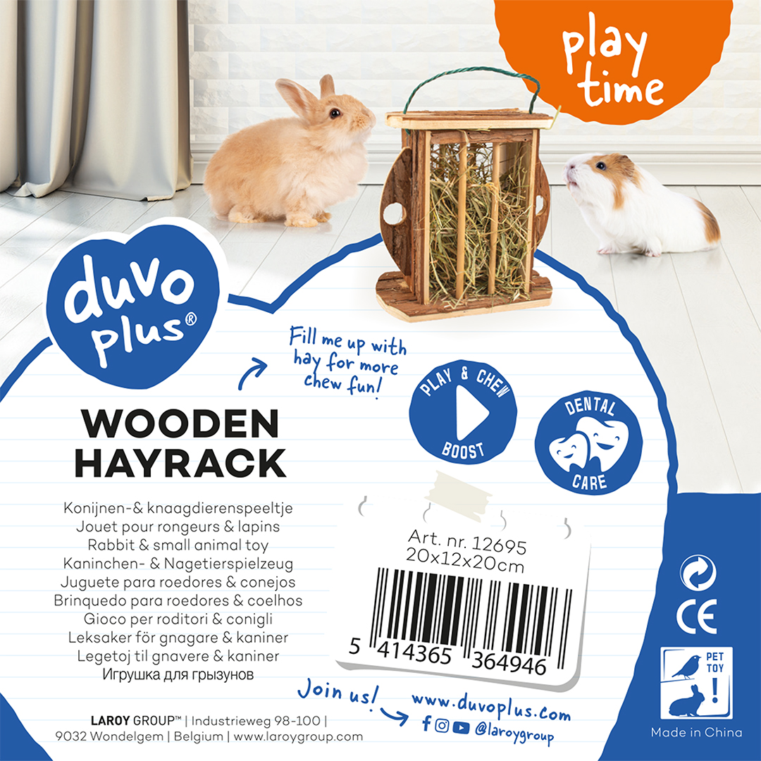 Wooden hayrack in bark - Verpakkingsbeeld