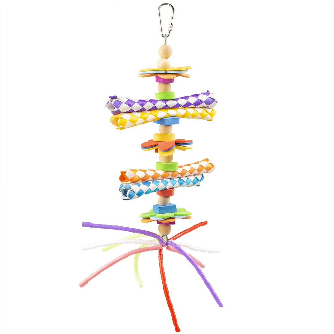 Colourful pendant with plastic toys multicolour - Product shot