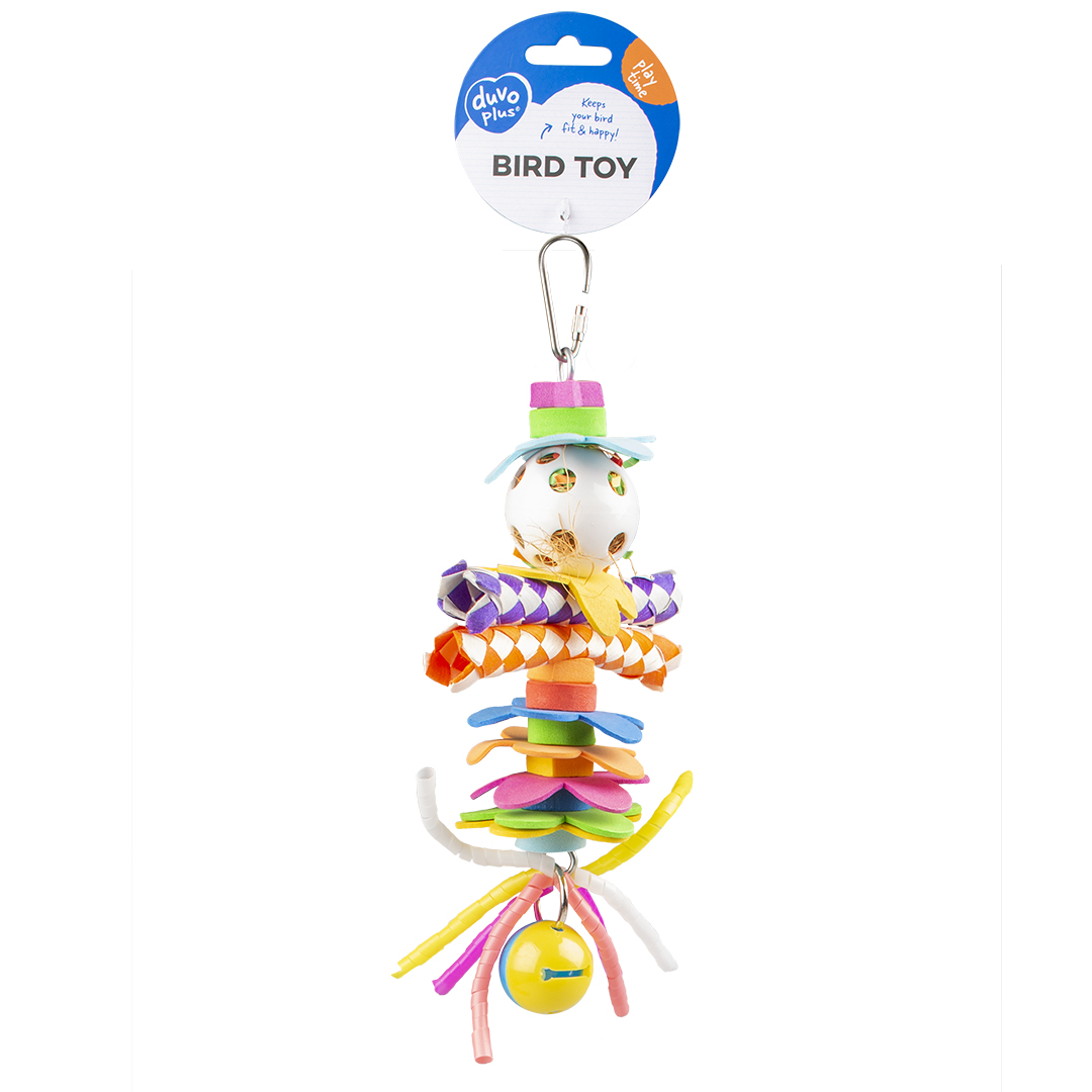 Kleurrijke hanger met plastieke speeltjes meerkleurig - Verpakkingsbeeld