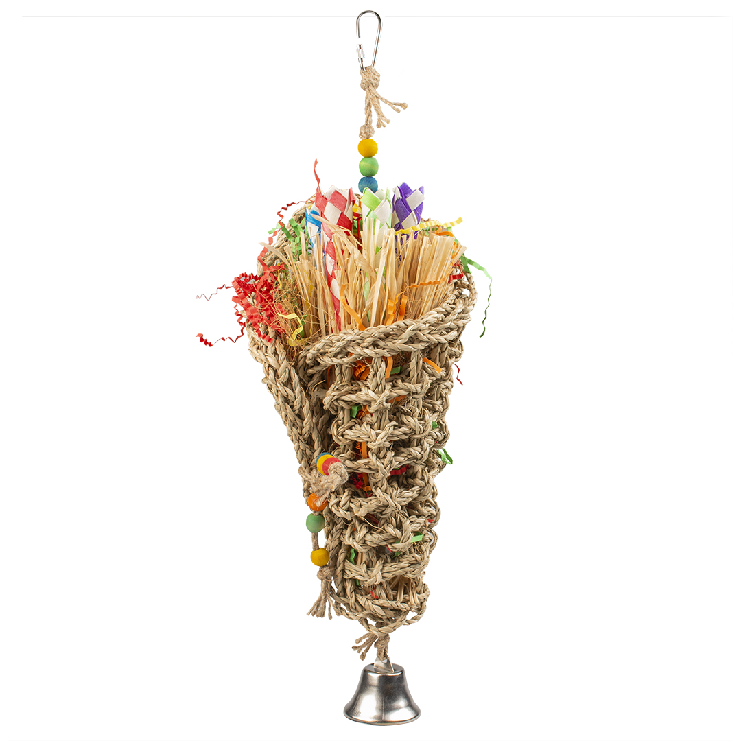 Seagrass shredder tube with bell multicolour - Product shot