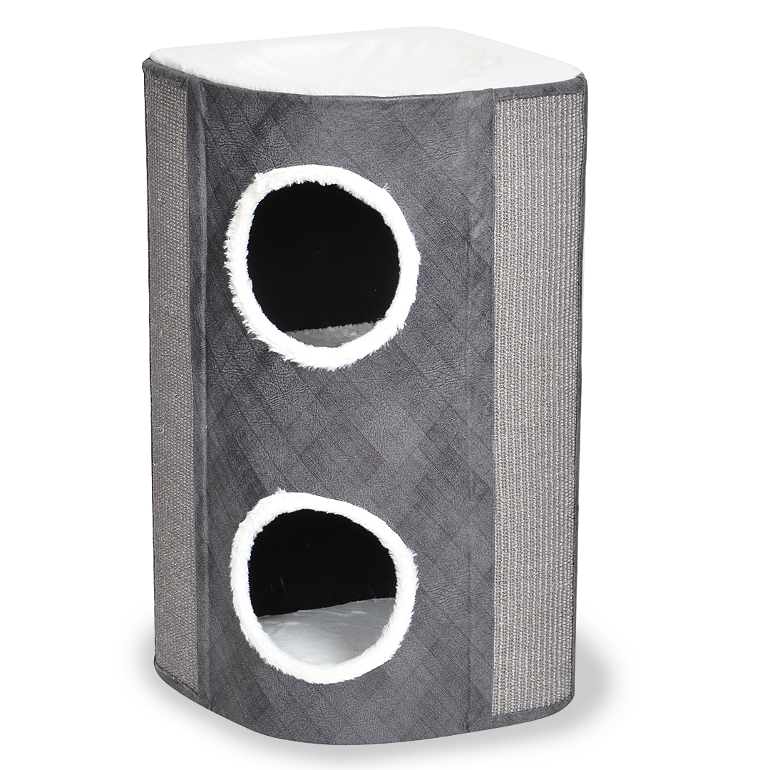 Scratching tower berta grey/white - <Product shot>