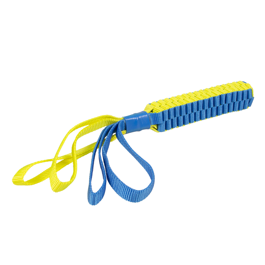 Supa` nylon tug stick blue/yellow - <Product shot>