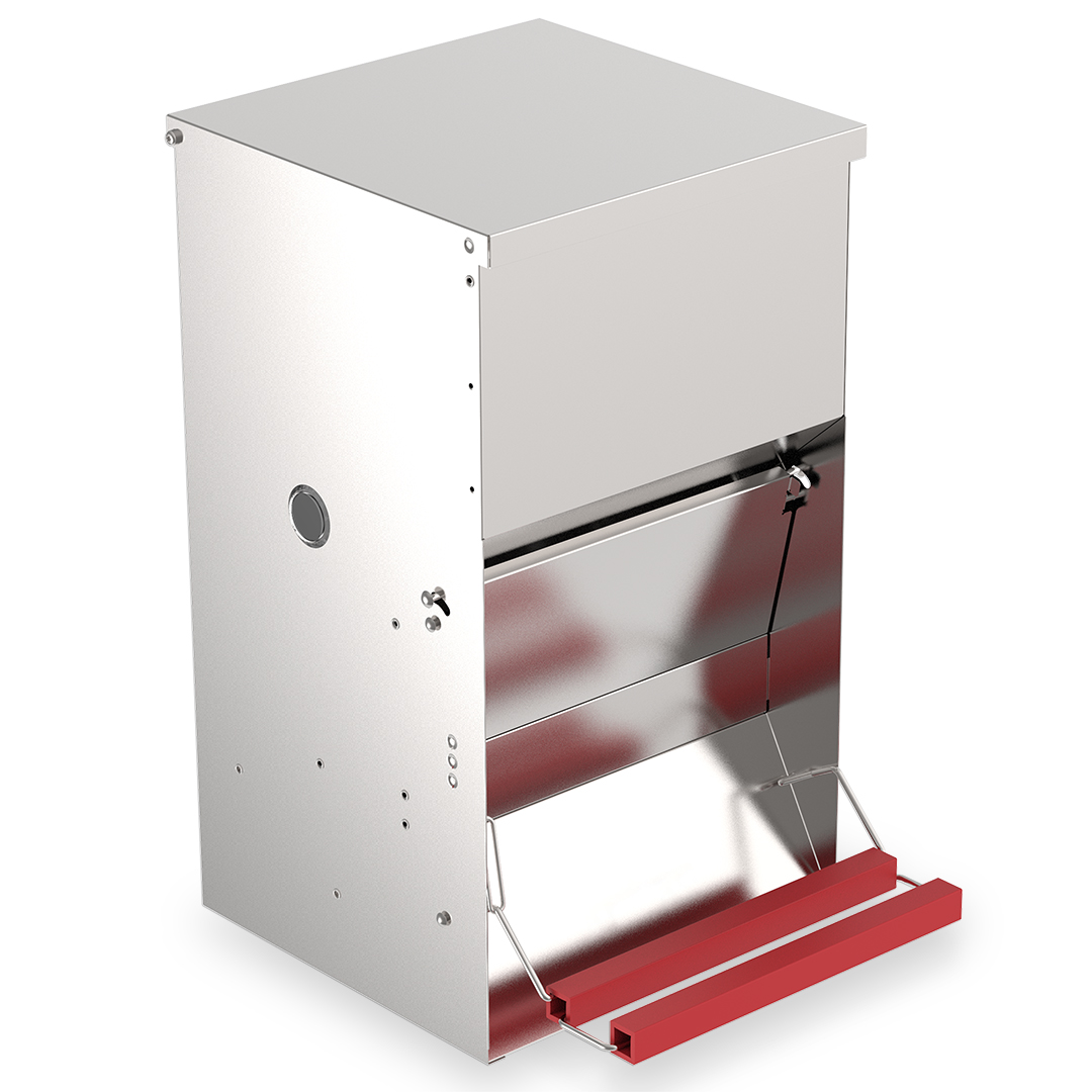 Galvanised automatic poultry feeder - <Product shot>