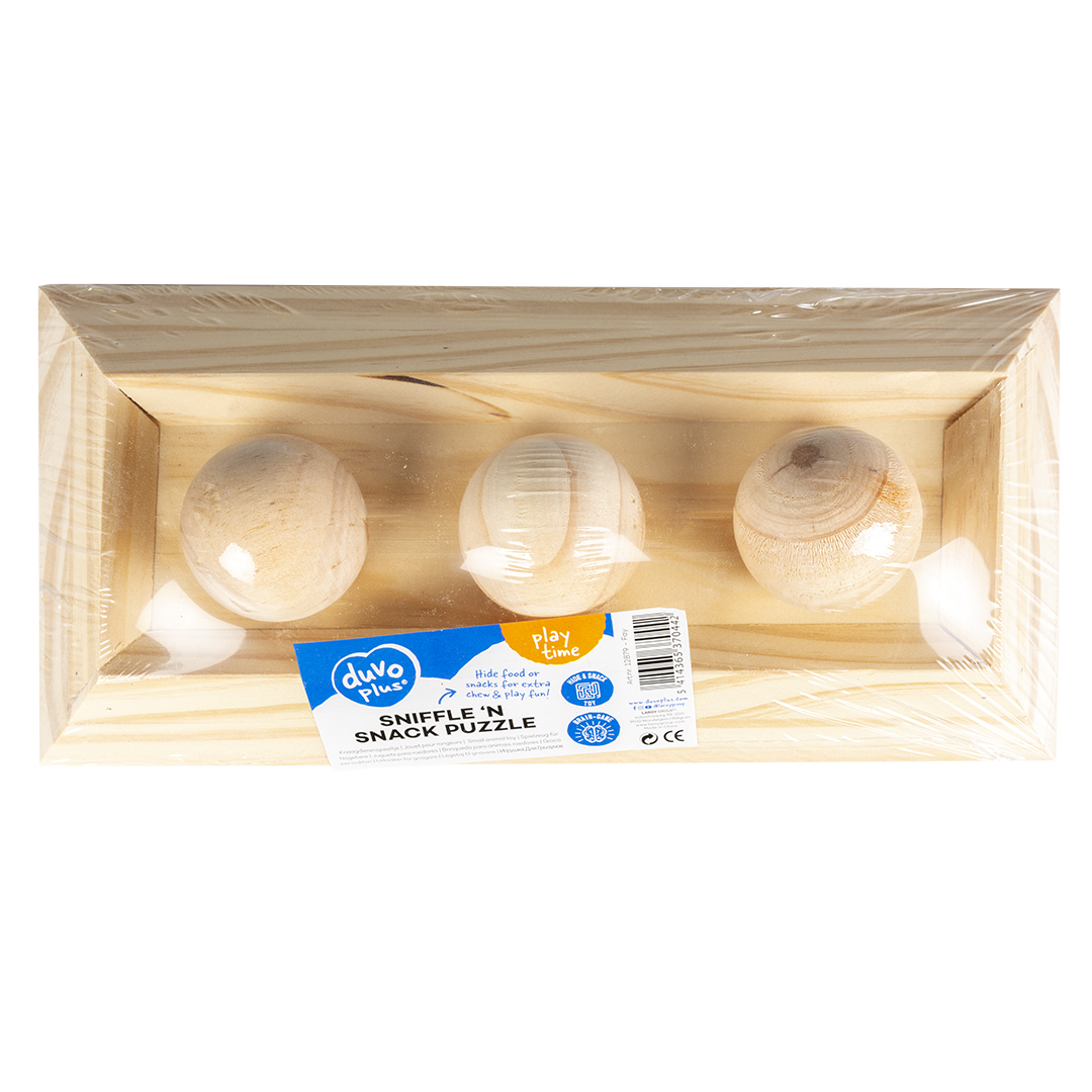 Houten Sniffle `n snack puzzle Fay - Verpakkingsbeeld