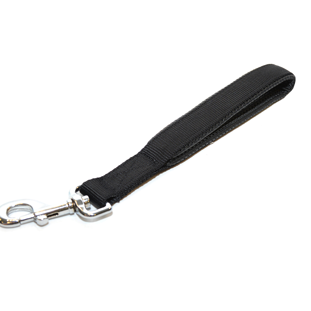 Short leash nylon black - Product shot
