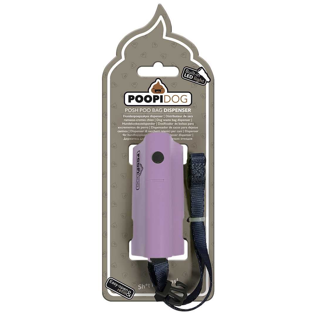 Hundekotbeutelspender led violett - Verpakkingsbeeld