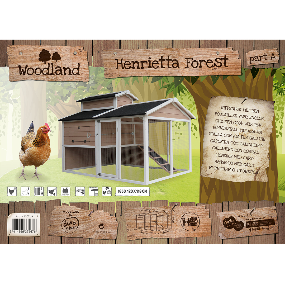 Woodland kippenhok henrietta forest taupe - Verpakkingsbeeld
