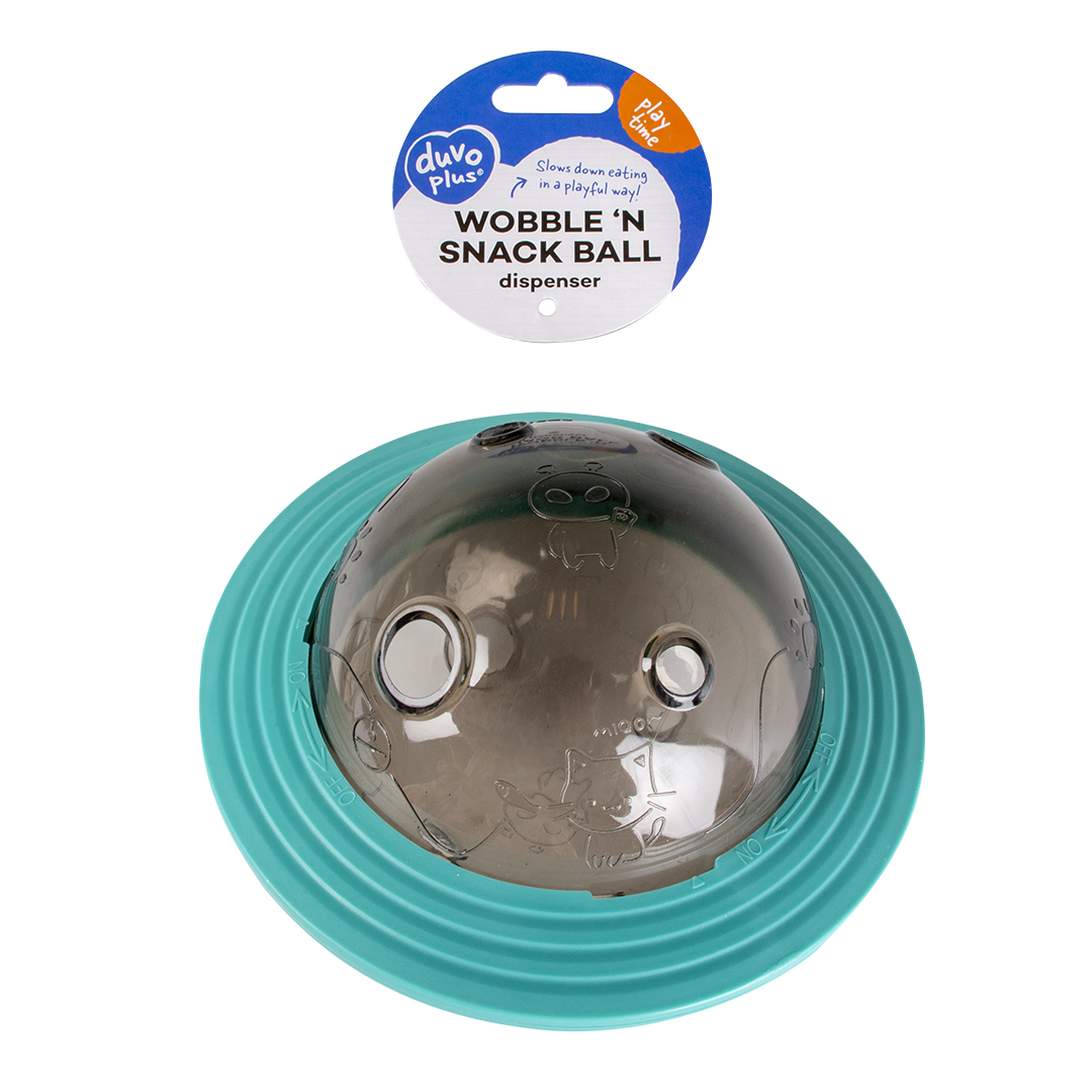 Wobble `n snack ball blauw - Verpakkingsbeeld