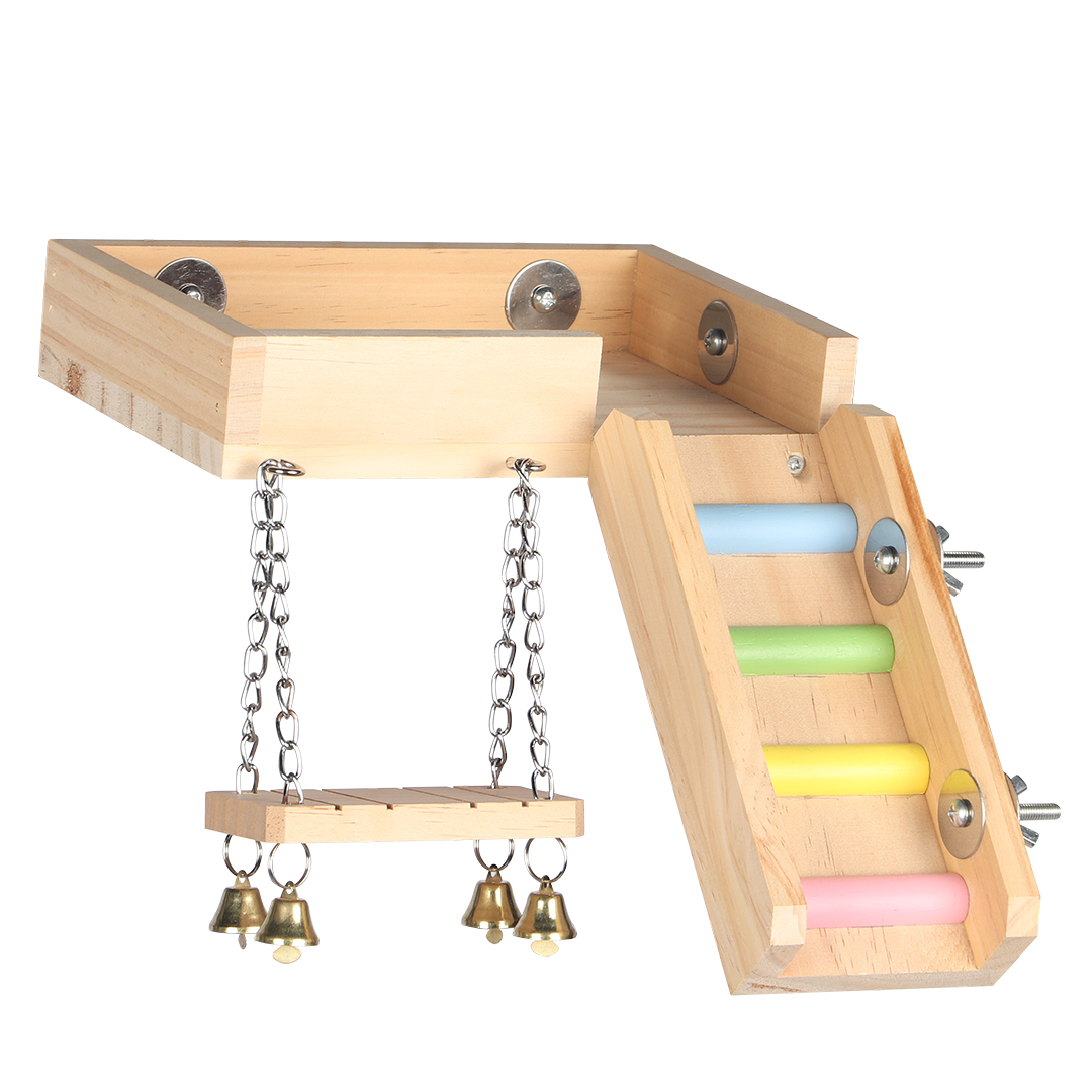 Wooden playing platform multicolour - Product shot