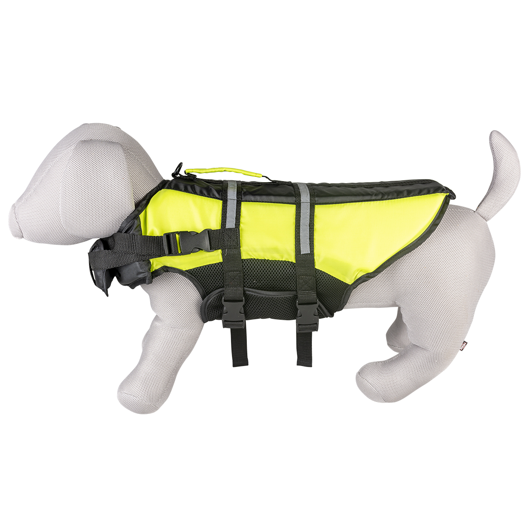 Dog life jacket hi vis marine black/yellow - Detail 3