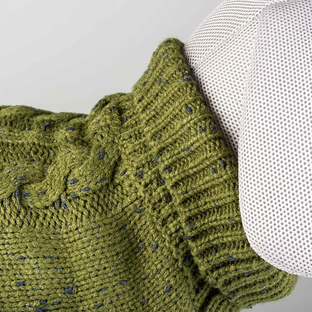 Dog sweater cozy green - Detail 1