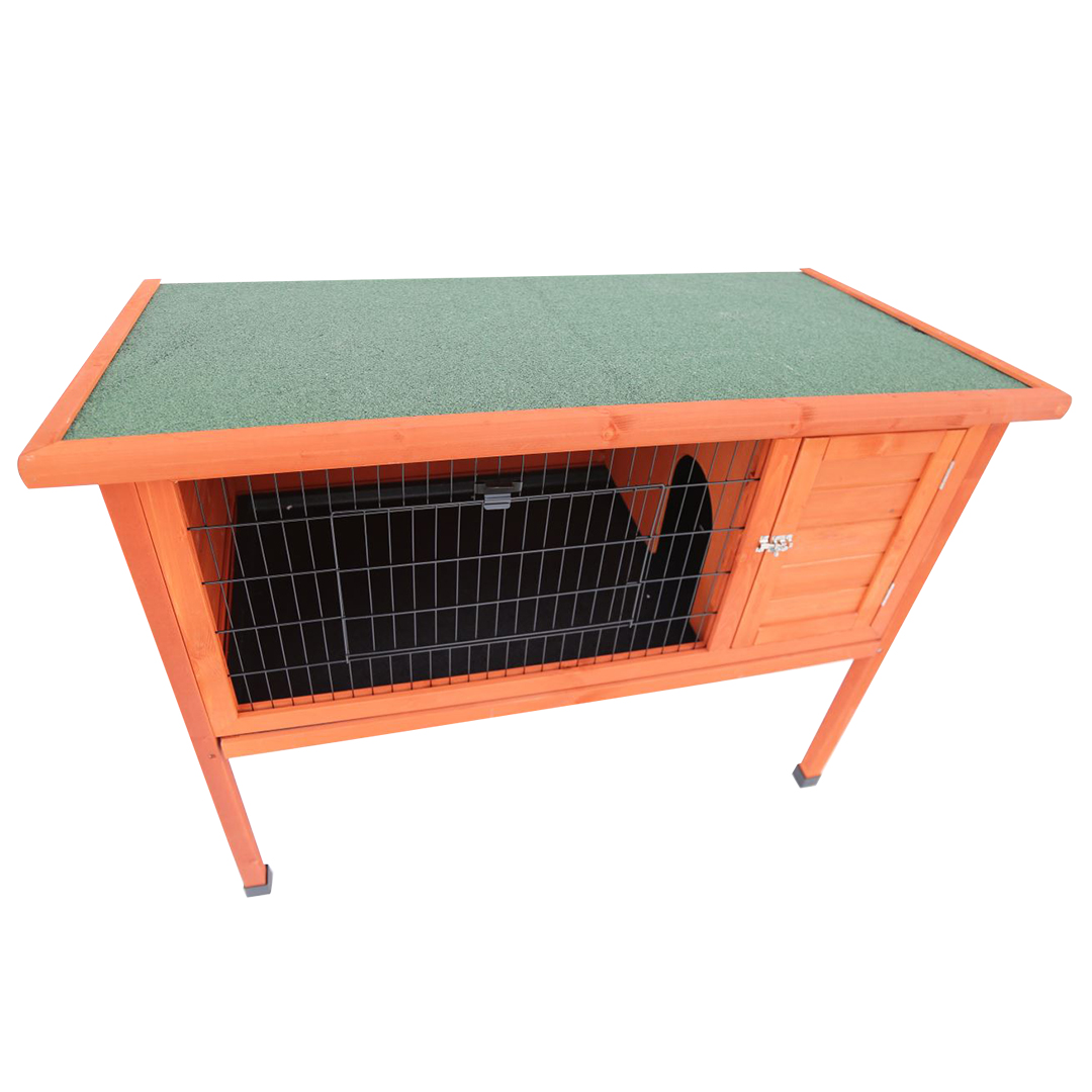 Woodland rabbit hutch charlie classic brown - Product shot