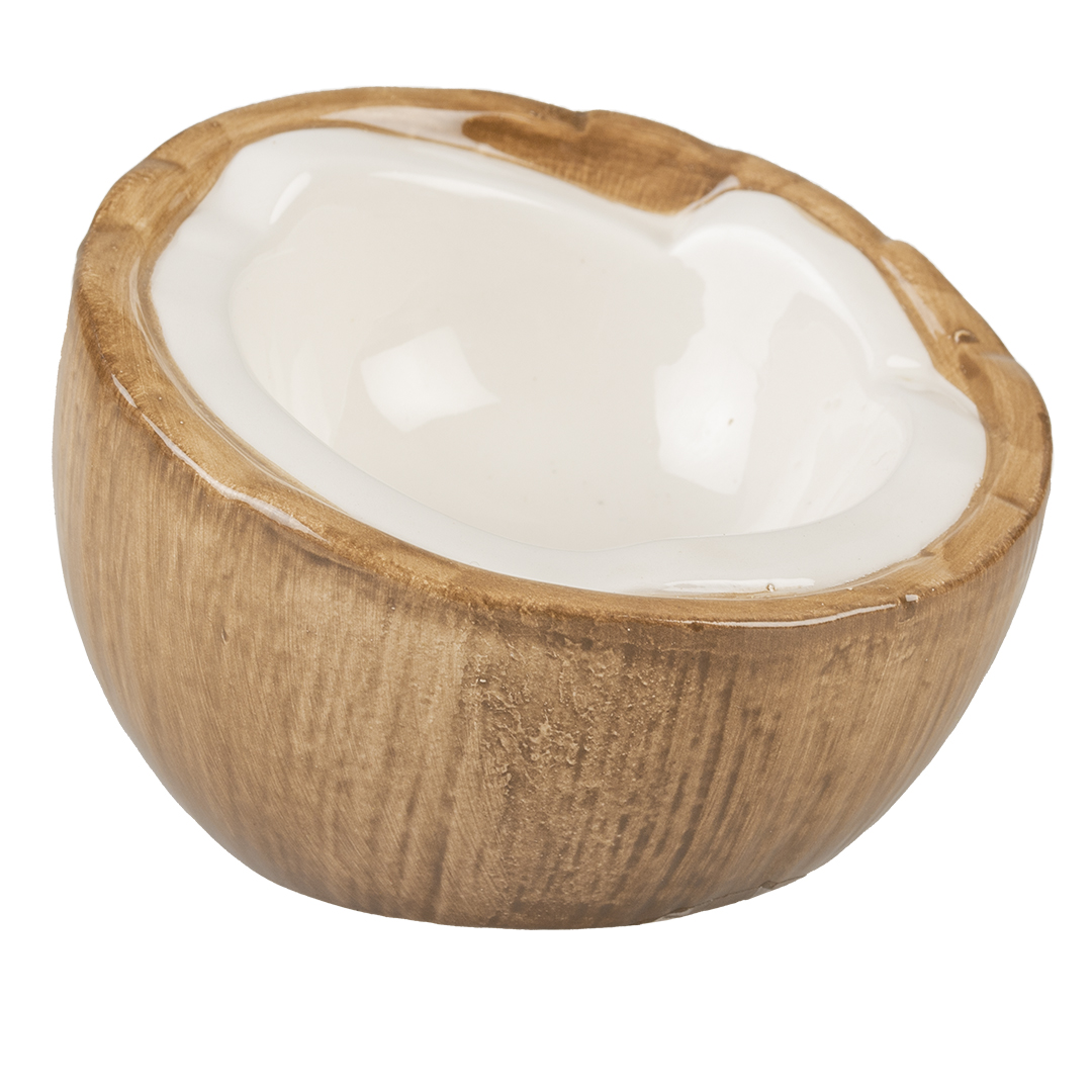Feeding bowl stone coconut brown/white - Product shot