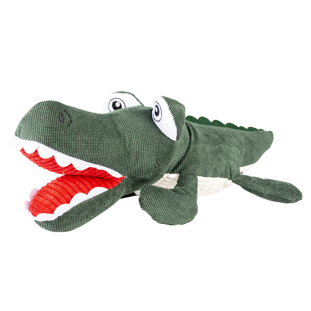 Plush alligator jaw green/white - <Product shot>