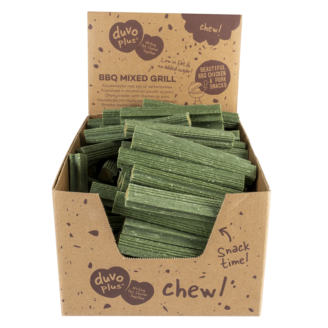 Chew! stuffed dental sticks green - Verpakkingsbeeld