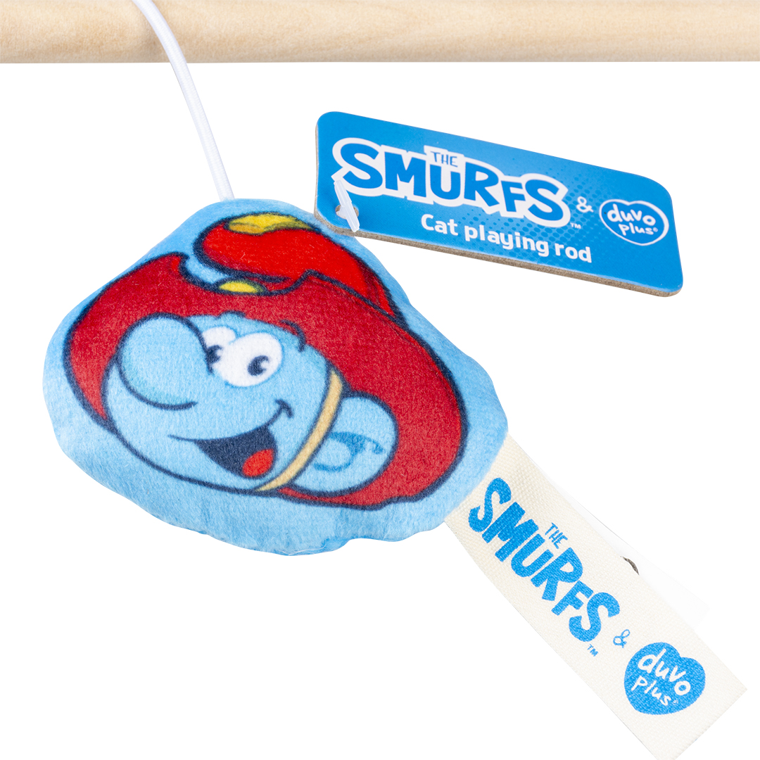 DUVO+ Smurfs Fishing rod with Smurf plush figure 46 × 6 × 2 cm