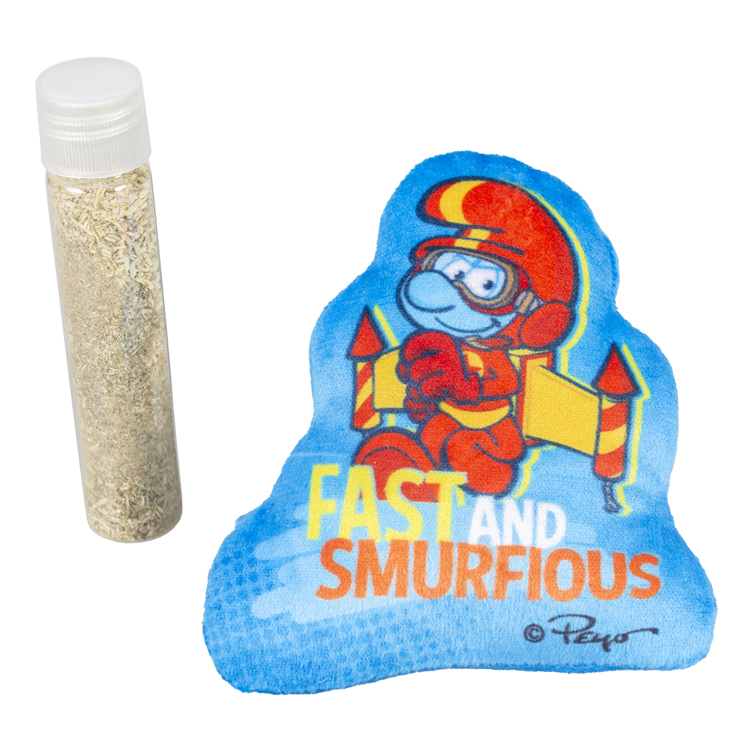 Jetpack schtroumpfs jouet avec catnip bleu - Product shot